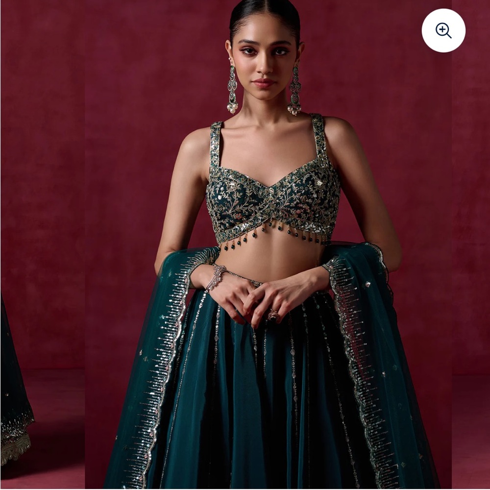 Elegant Teal Embellished Women's Dress